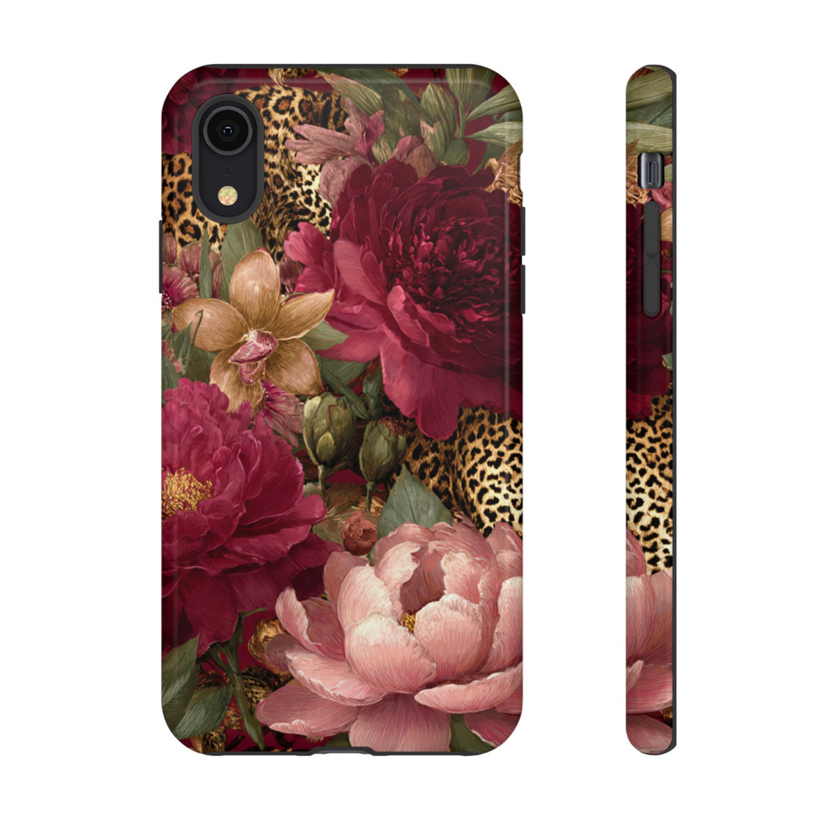 Floral Leopard Print Phone Case
