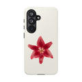 Red Lily Floral Phone Case