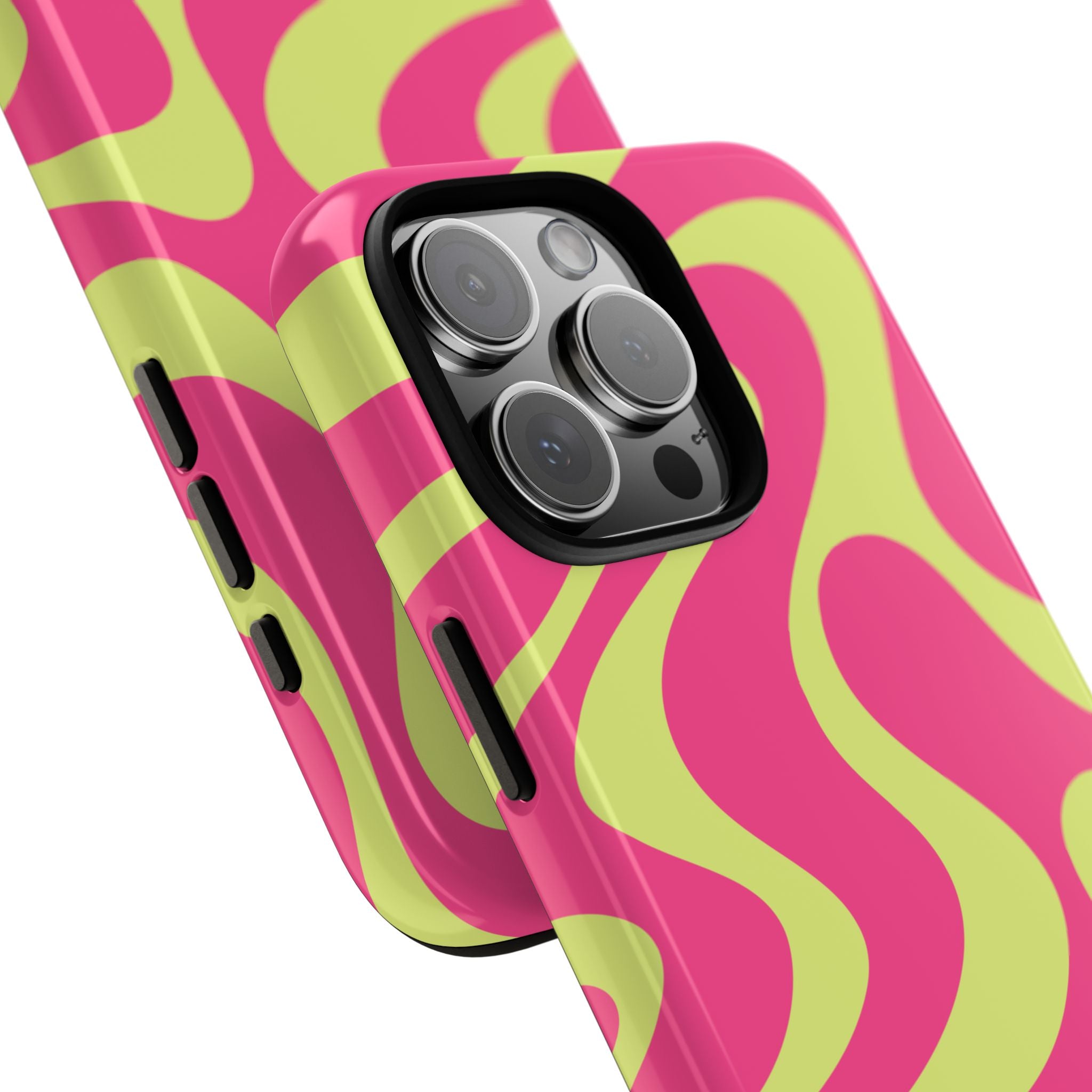 Pink & Yellow Wavy Phone Case