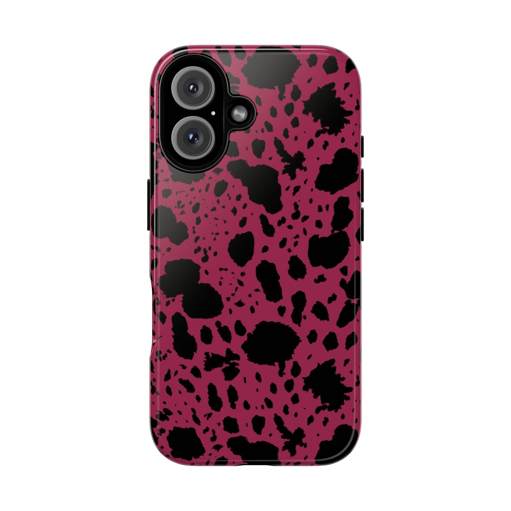 Pink Black Cow Print Phone Case m