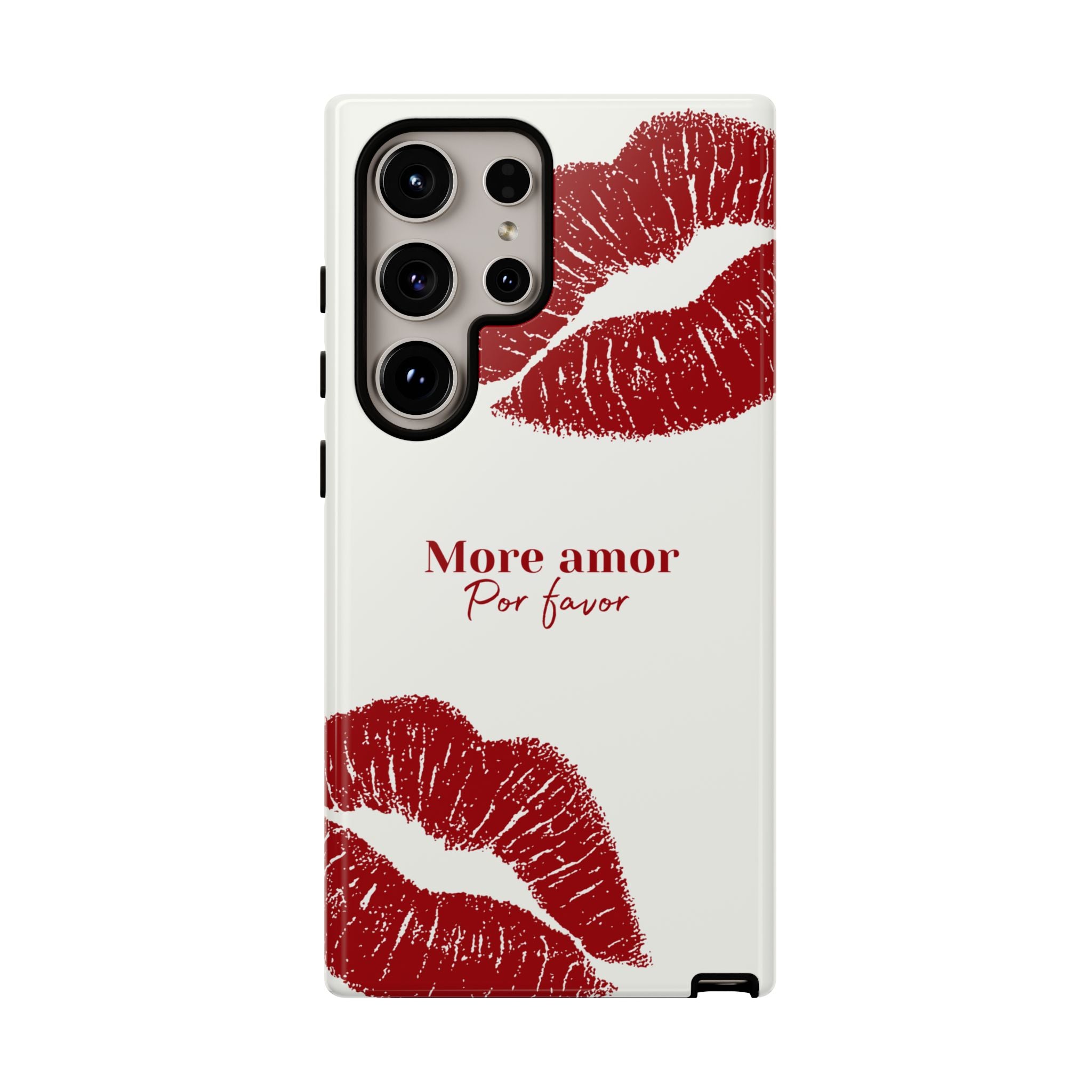 More Amor Por Favor Red Lip Print Phone Case