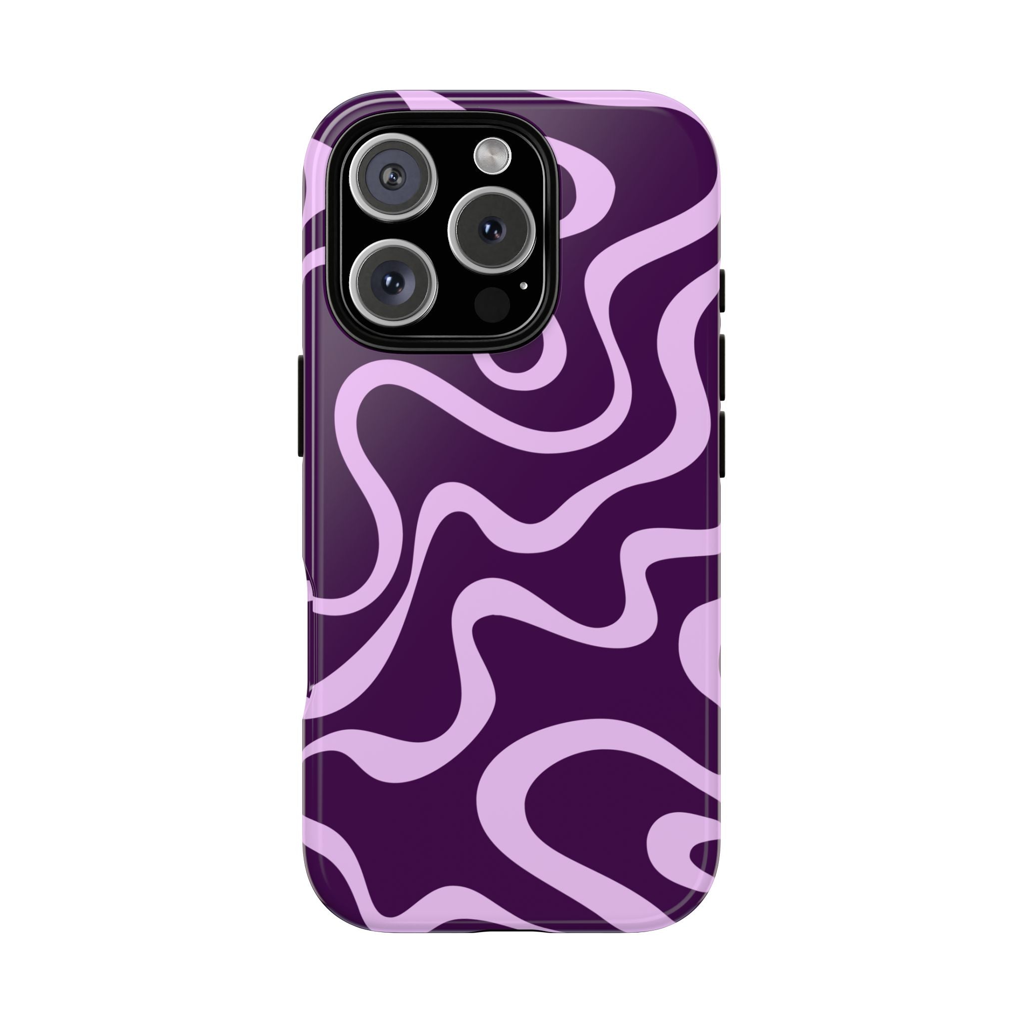 Purple Retro Wavy Phone Case