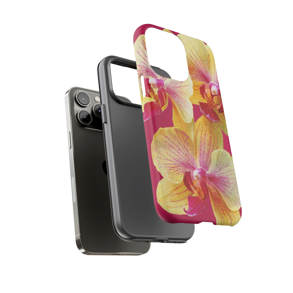 Yellow Pink Orchid Phone Case