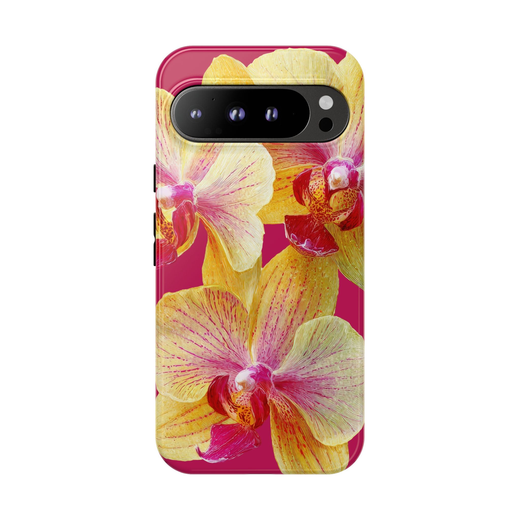 Yellow Pink Orchid Phone Case