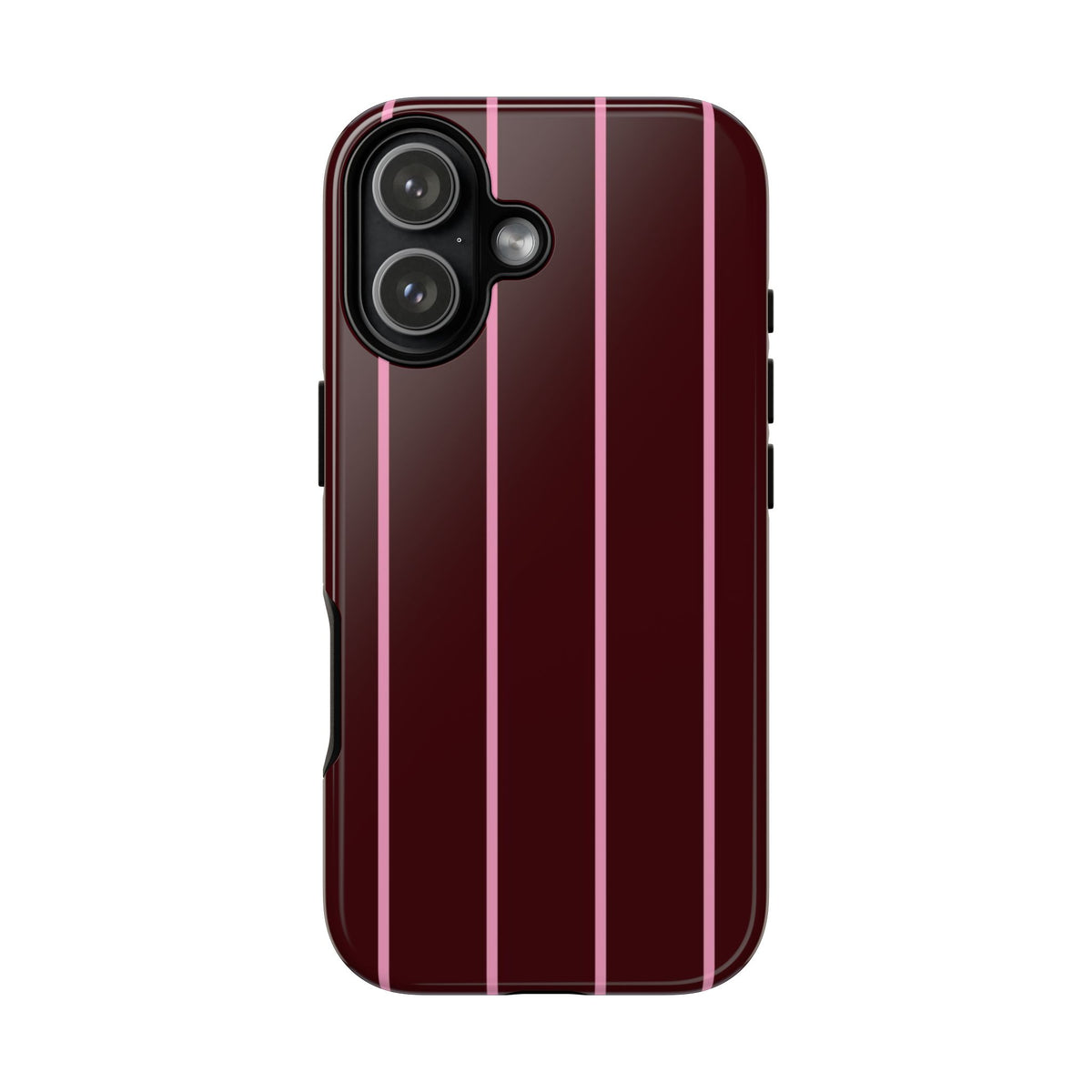 Striped Burgundy Phone Case