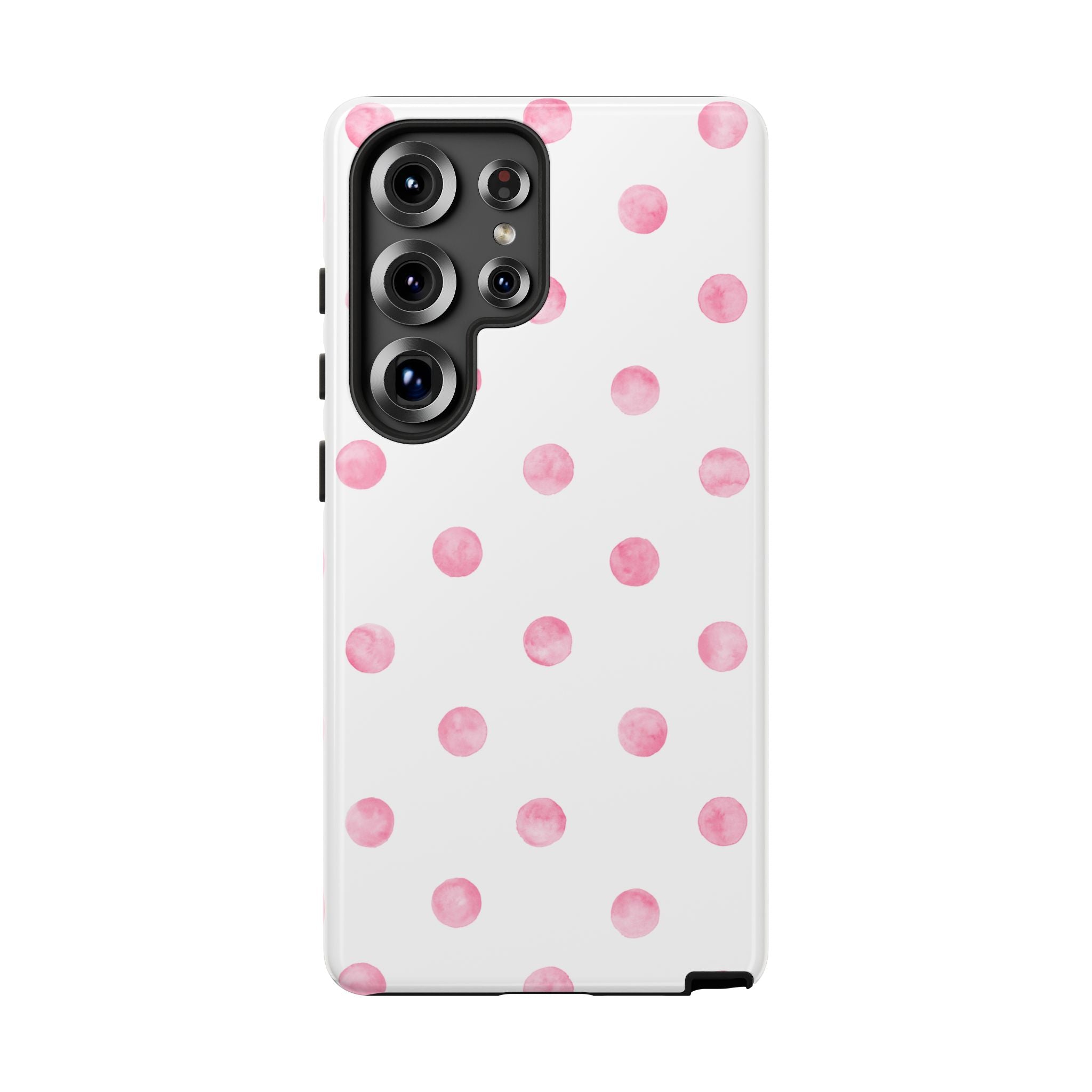 Pink Watercolor Polka Dot Phone Case