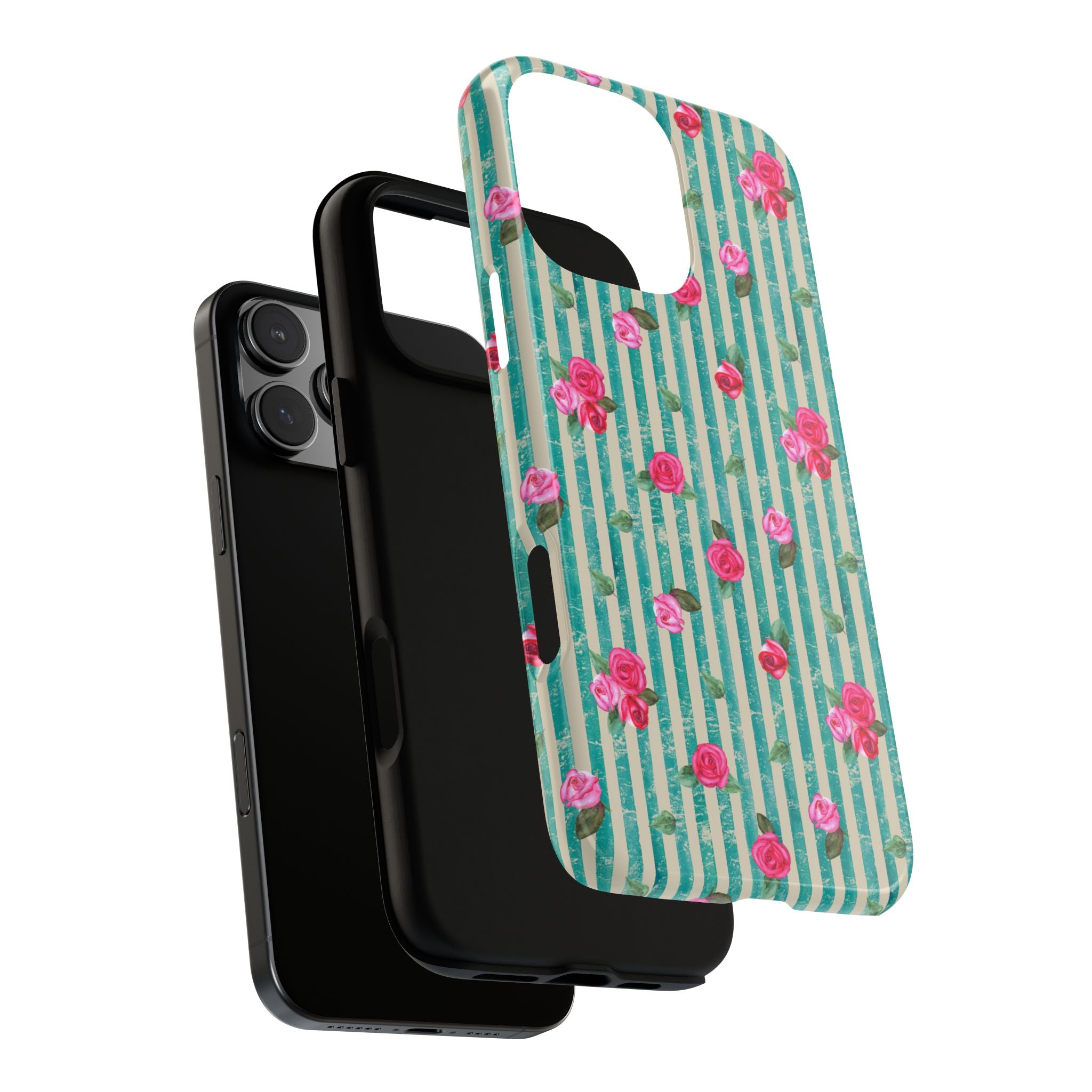 Floral Stripe Phone Case
