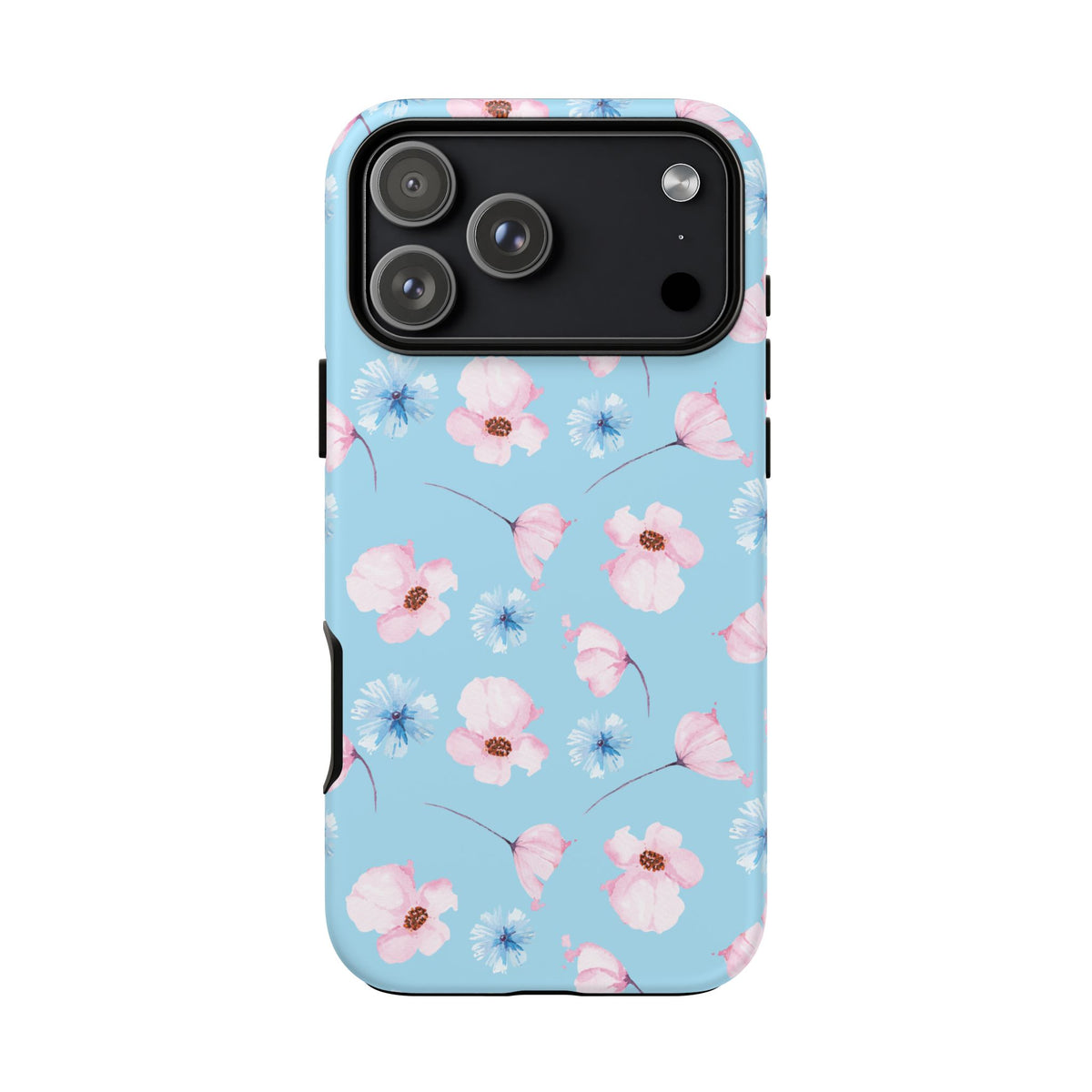 Blue & Pink Floral Phone Case