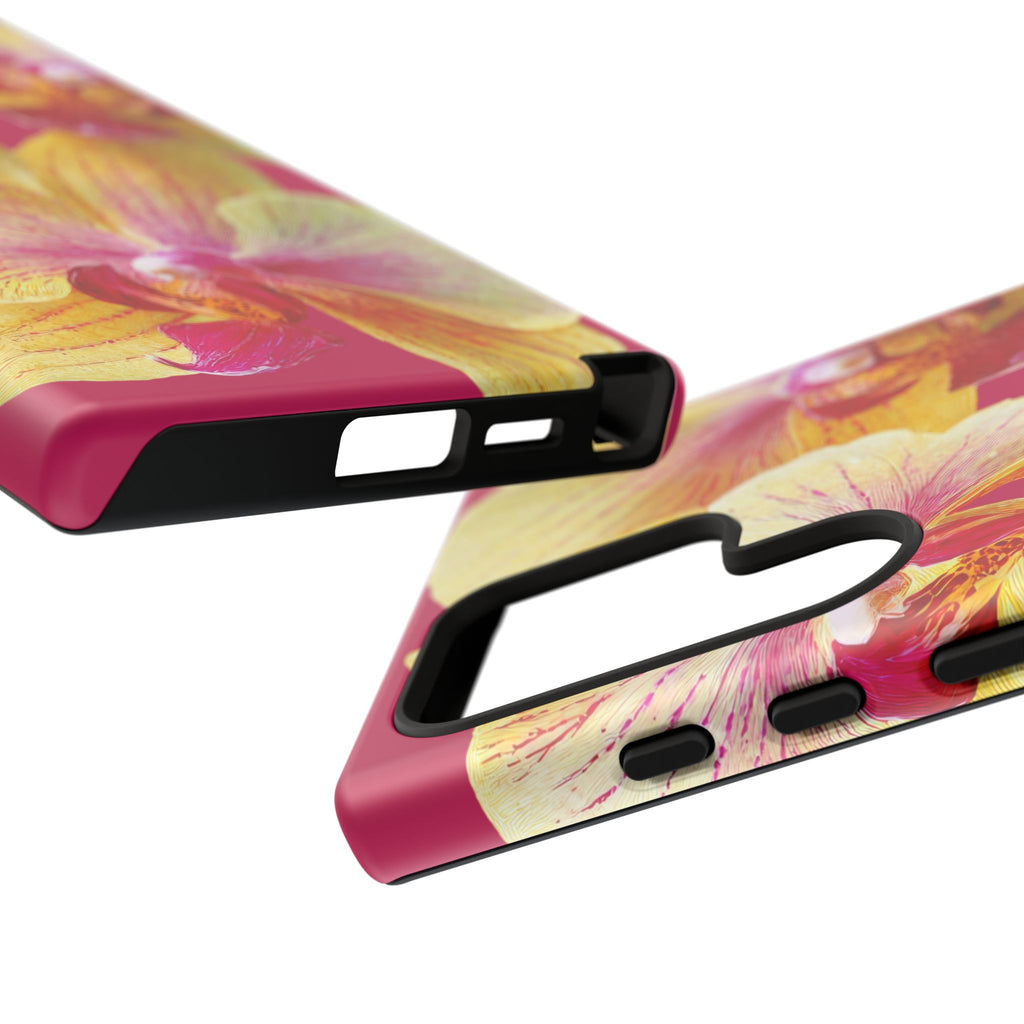 Yellow Pink Orchid Phone Case