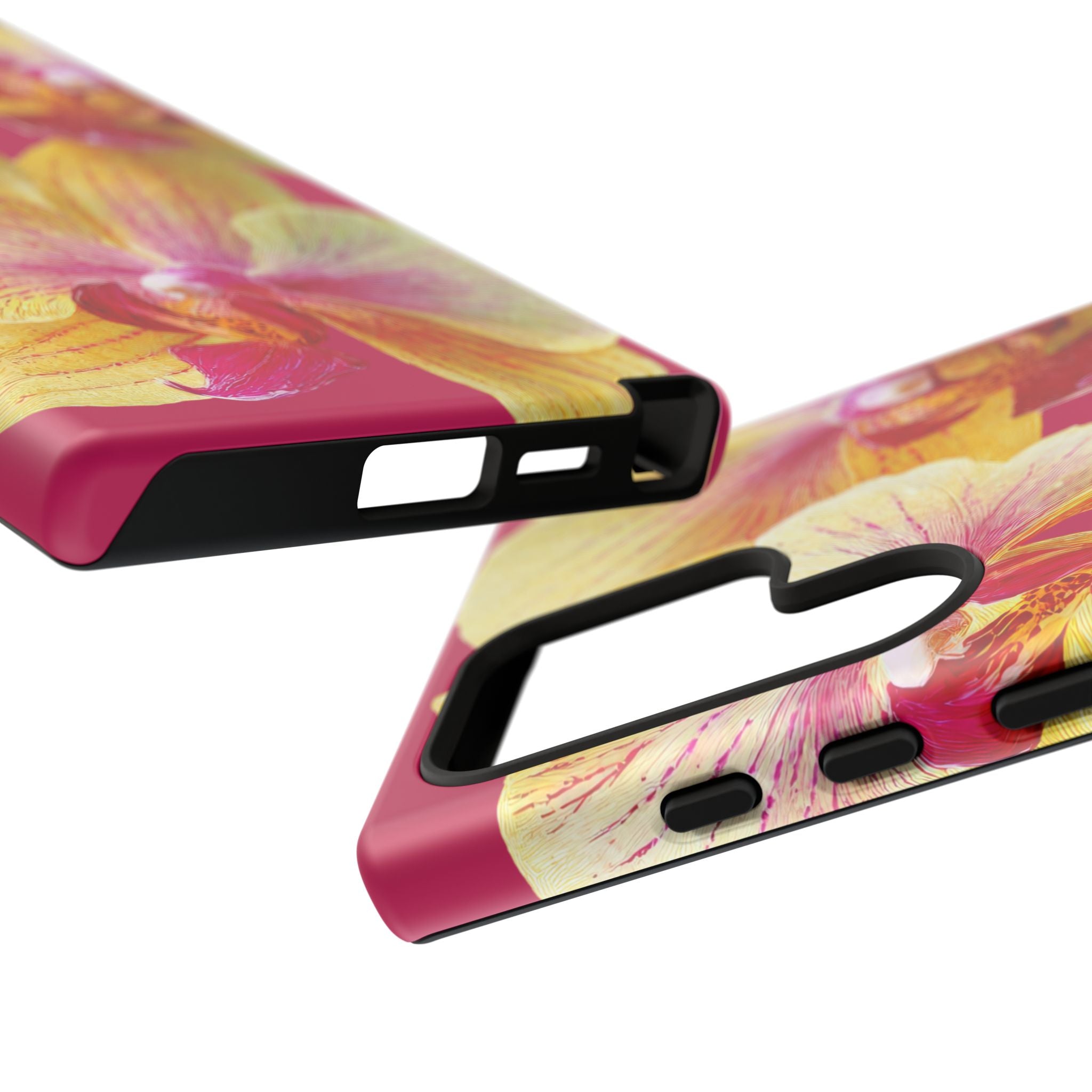Yellow Pink Orchid Phone Case