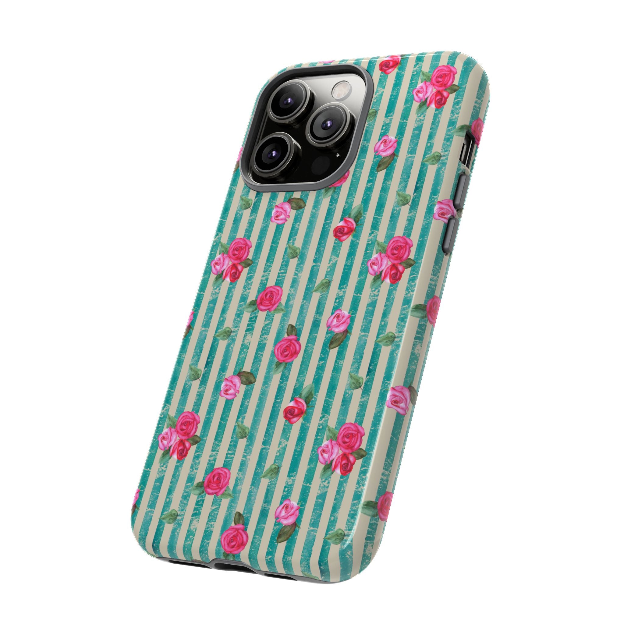 Floral Stripe Phone Case