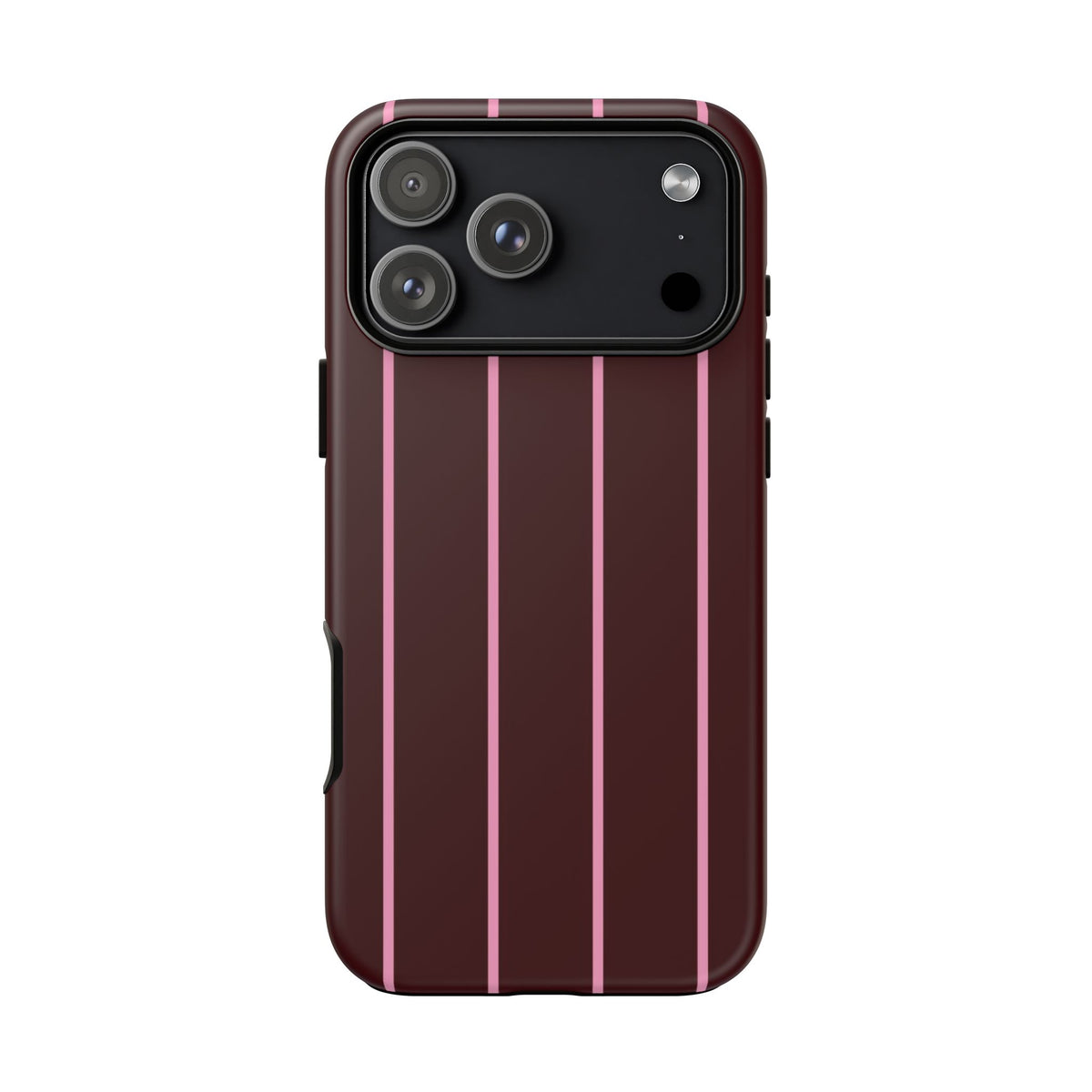 Striped Burgundy Phone Case
