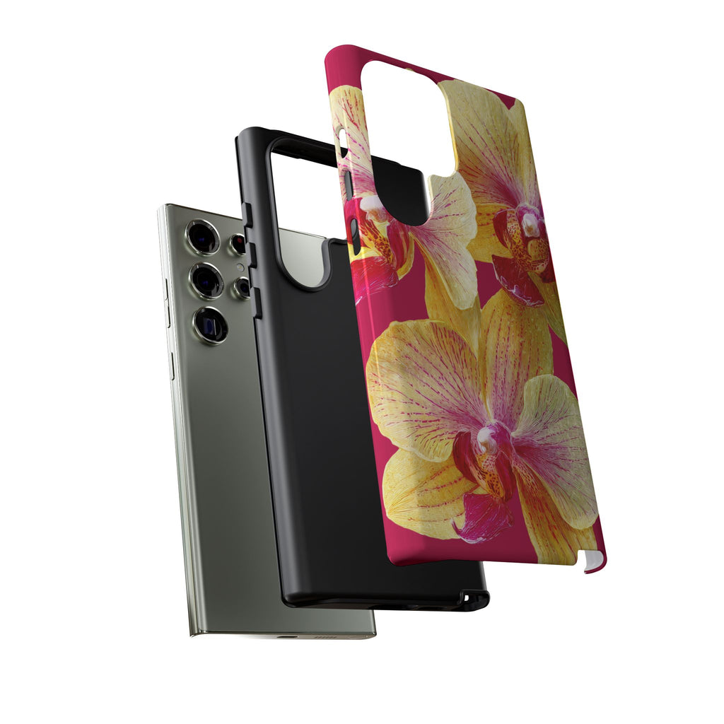 Yellow Pink Orchid Phone Case