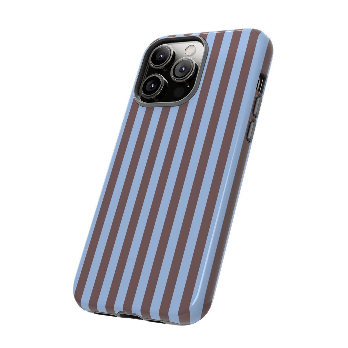 Blue & Brown Stripe Phone Case