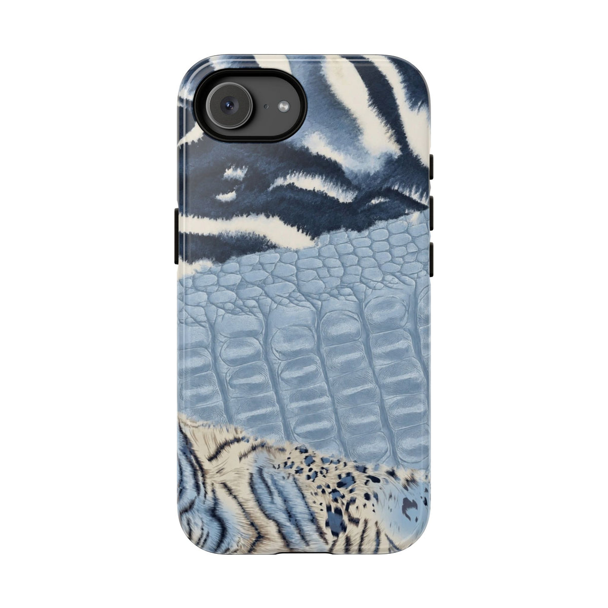 Blue Animal Print Phone Case
