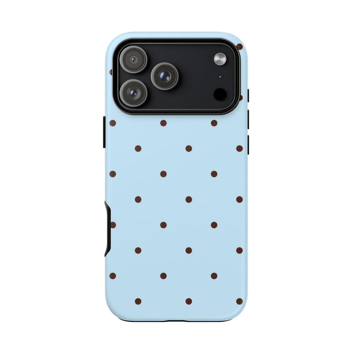 Blue & Brown Polka Dot Tough Phone Case