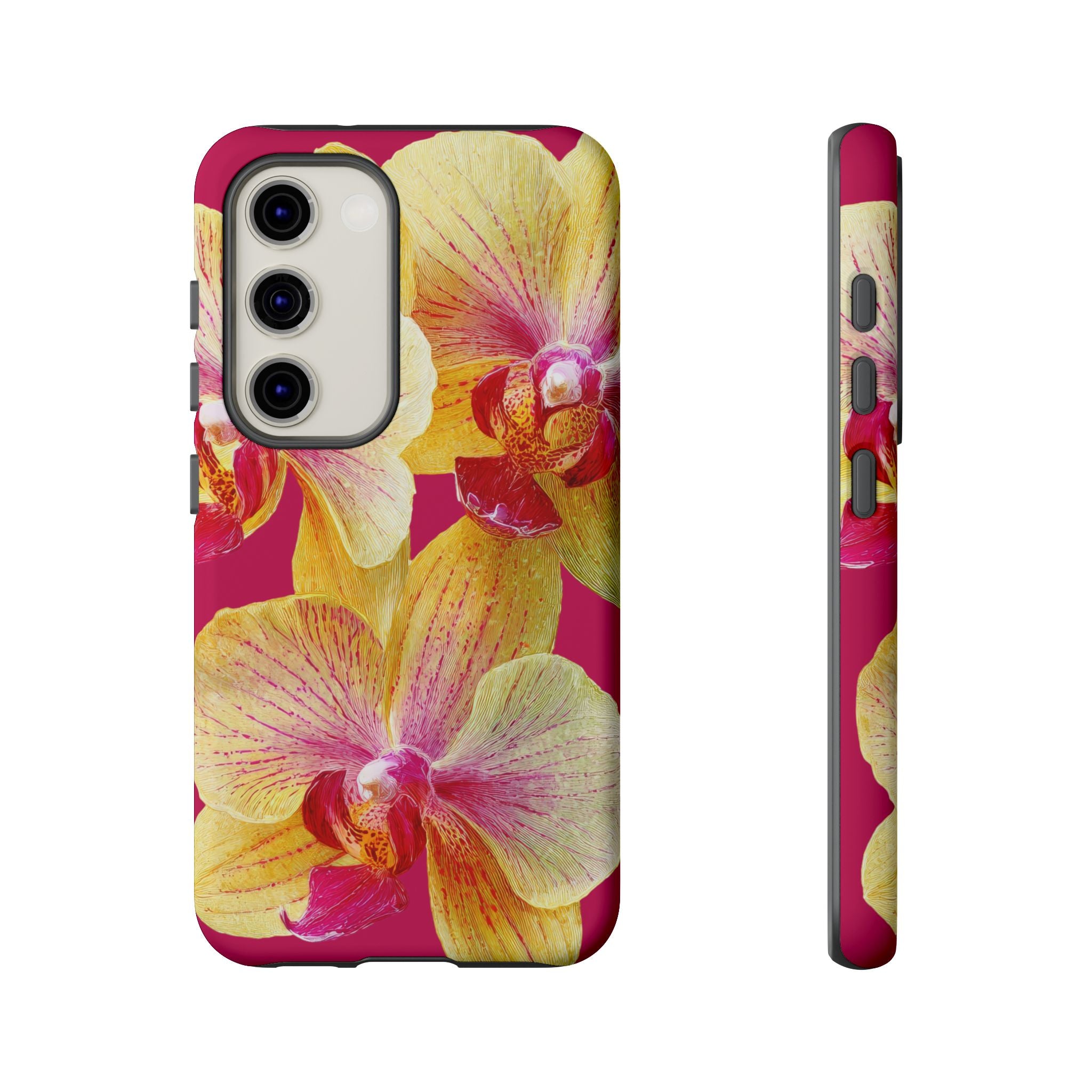 Yellow Pink Orchid Phone Case