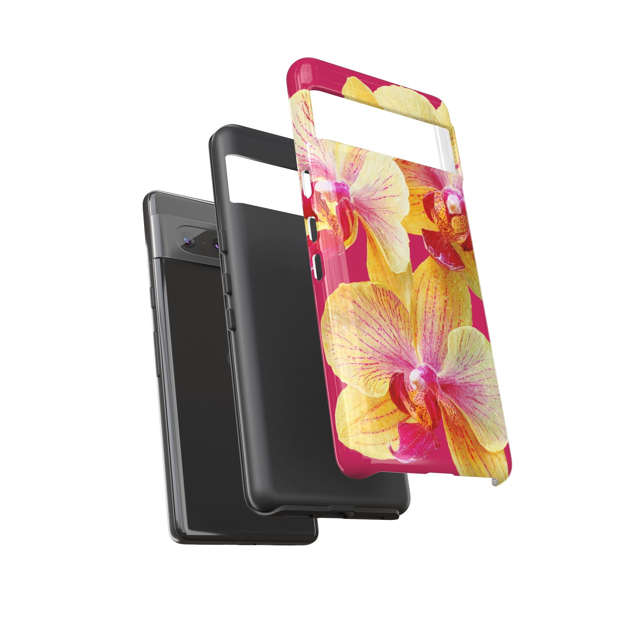 Yellow Pink Orchid Phone Case