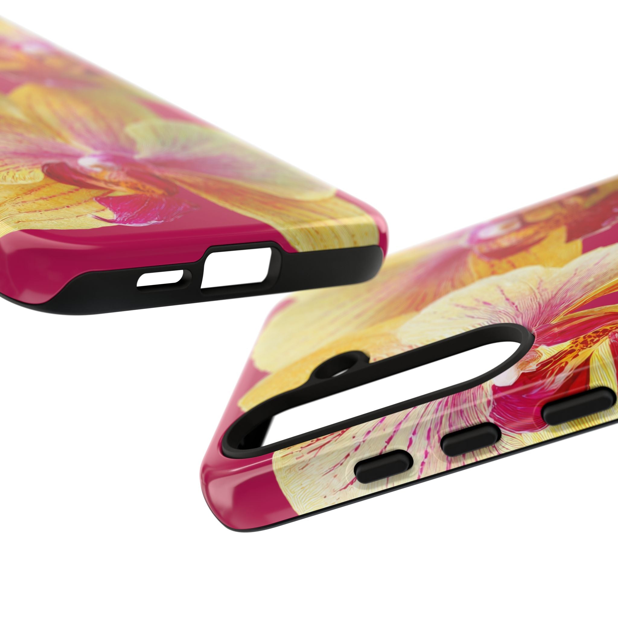 Yellow Pink Orchid Phone Case