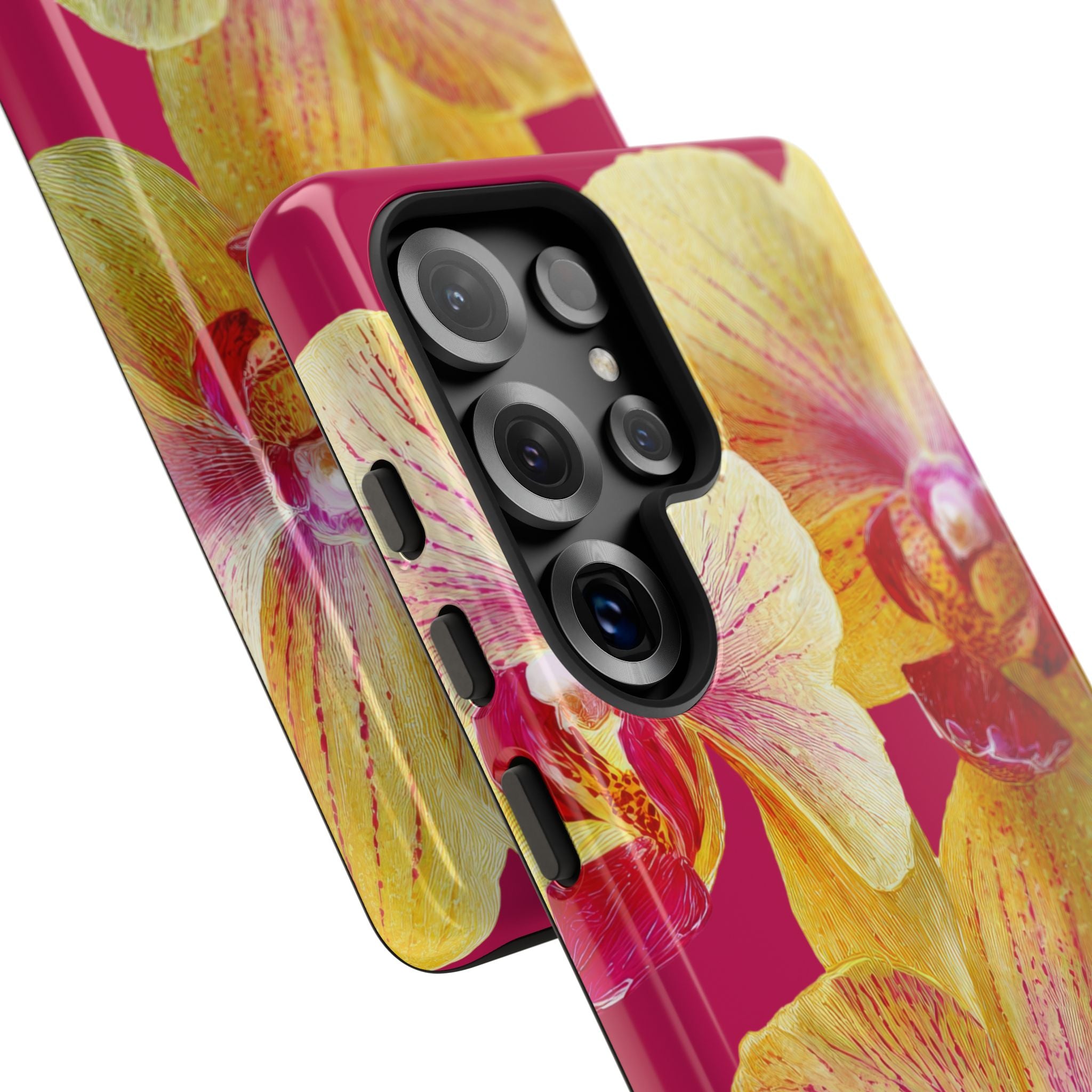 Yellow Pink Orchid Phone Case