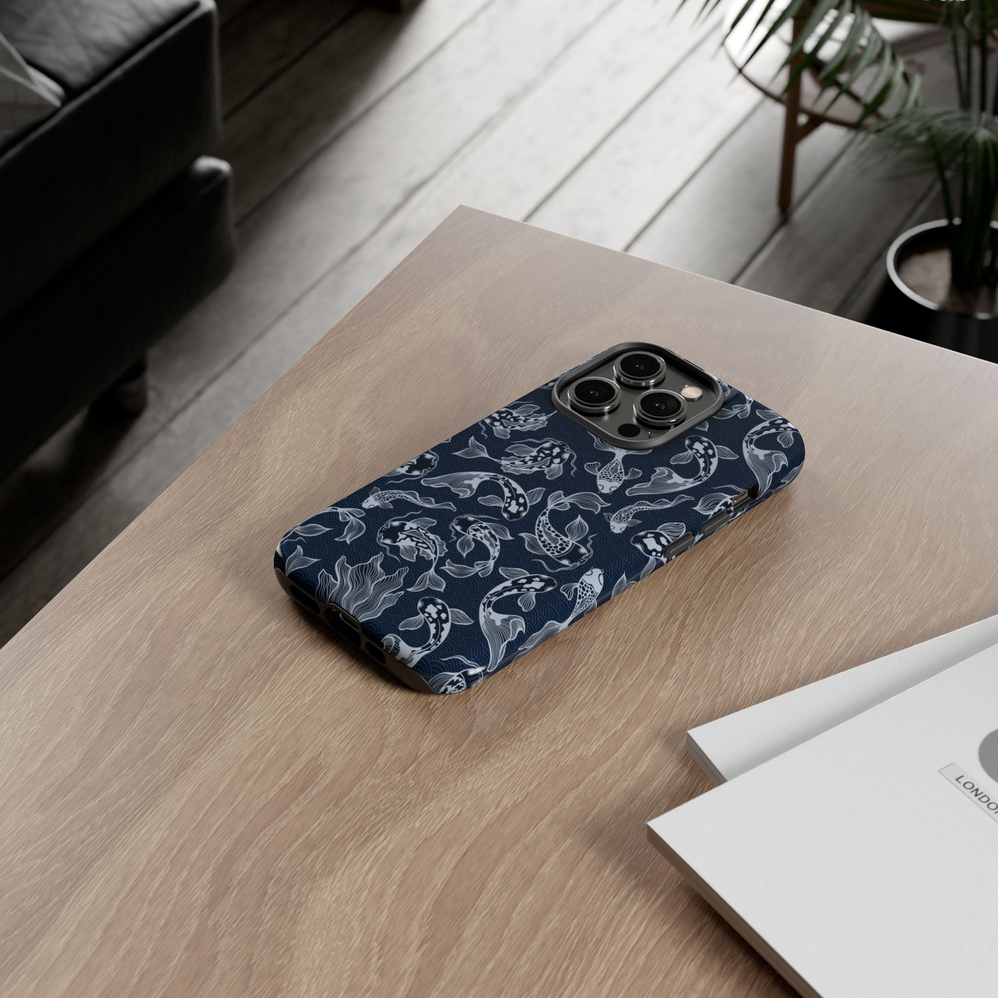 Moonlit Koi Phone Case