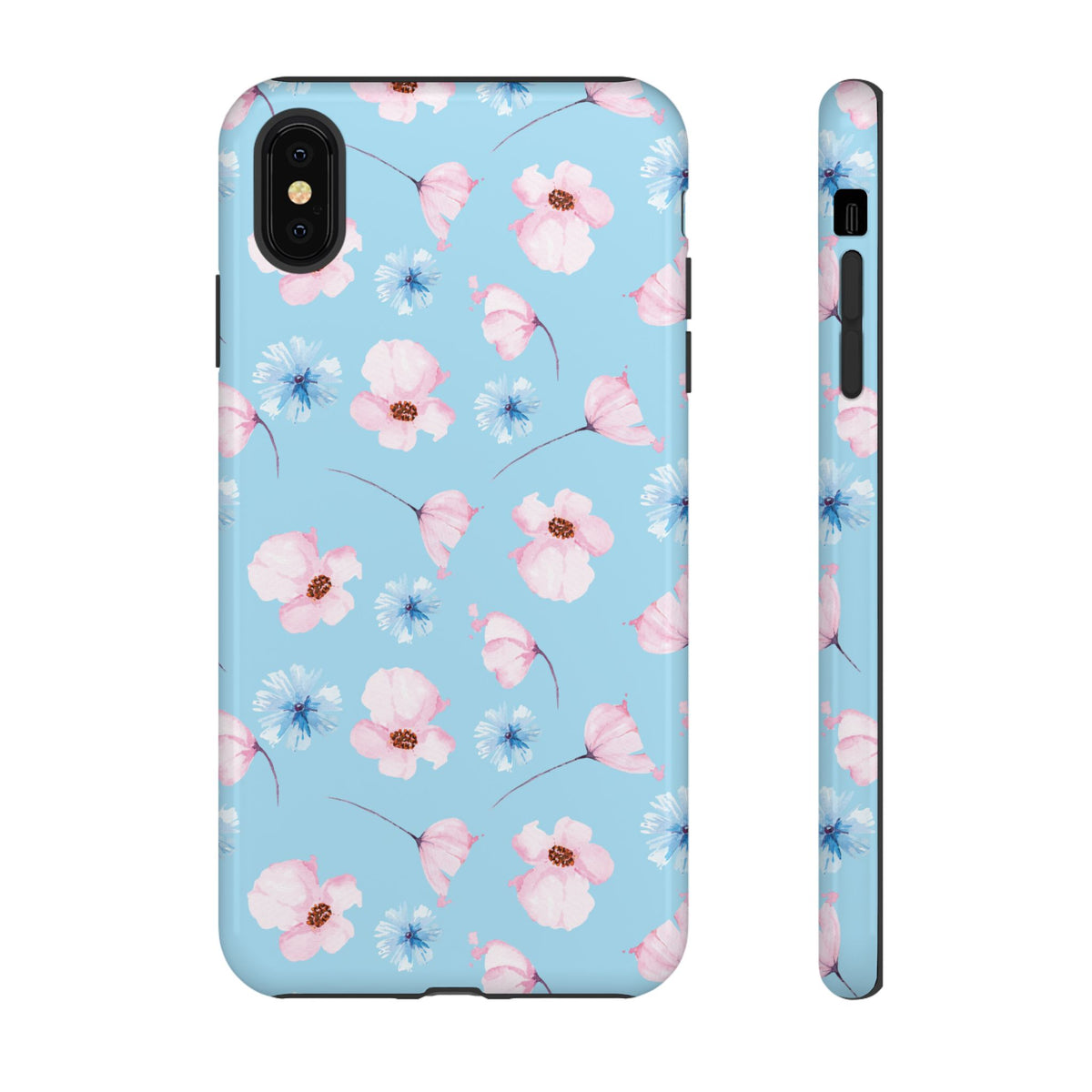 Blue & Pink Floral Phone Case