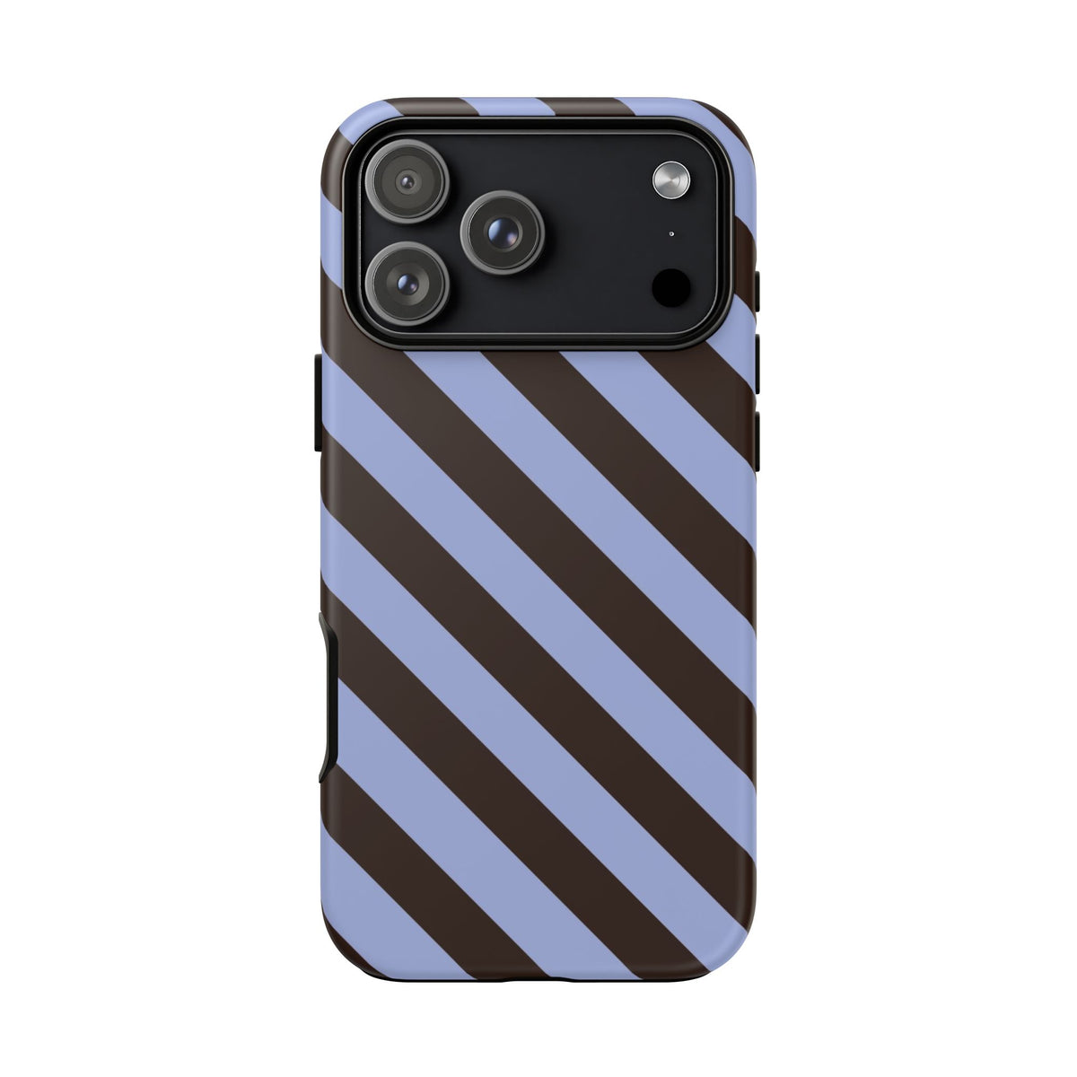 Blue and Black Striped Phone Case