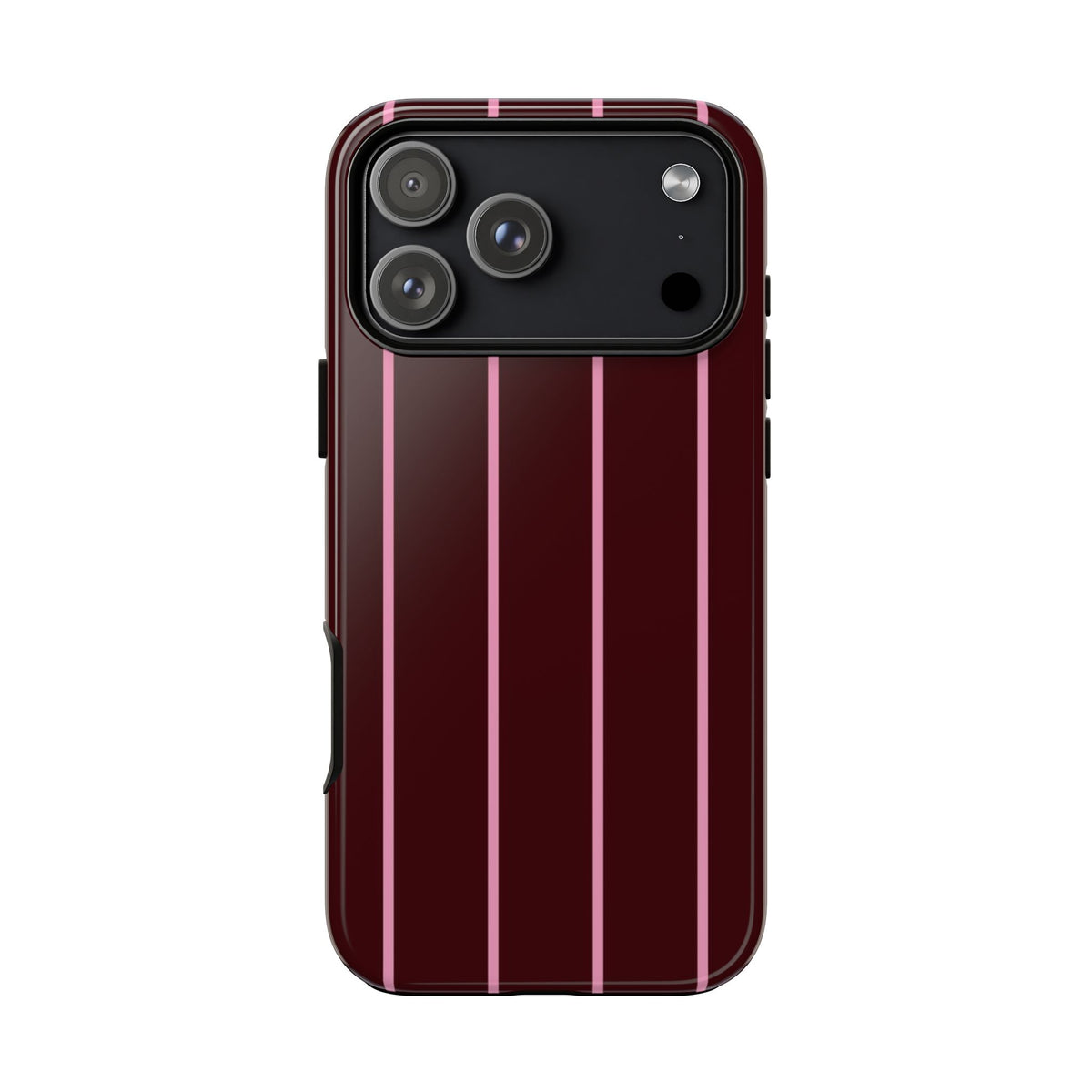 Striped Burgundy Phone Case