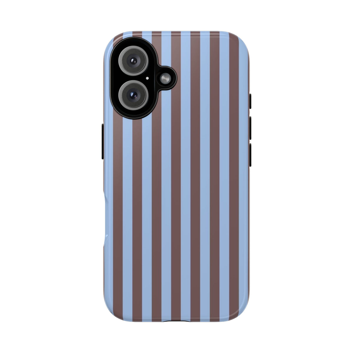 Blue & Brown Stripe Phone Case