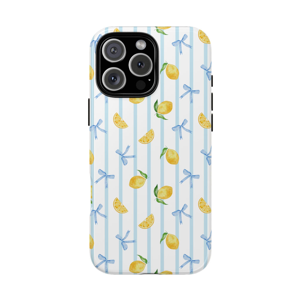 Lemon Stripe Phone Case
