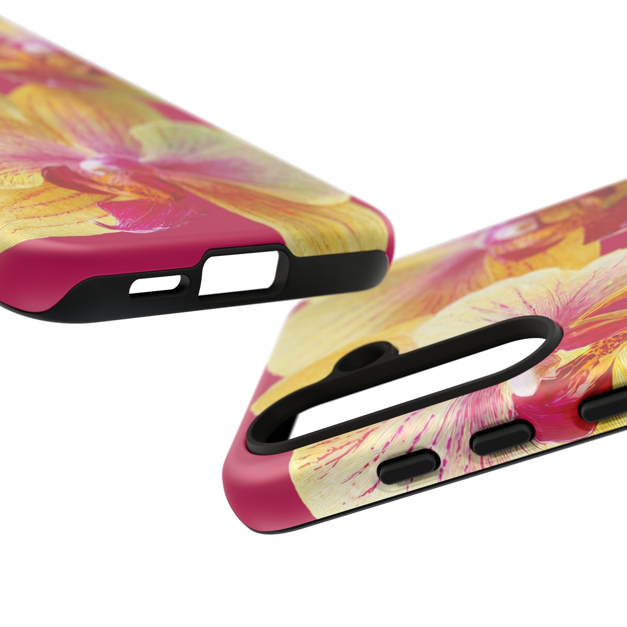 Yellow Pink Orchid Phone Case