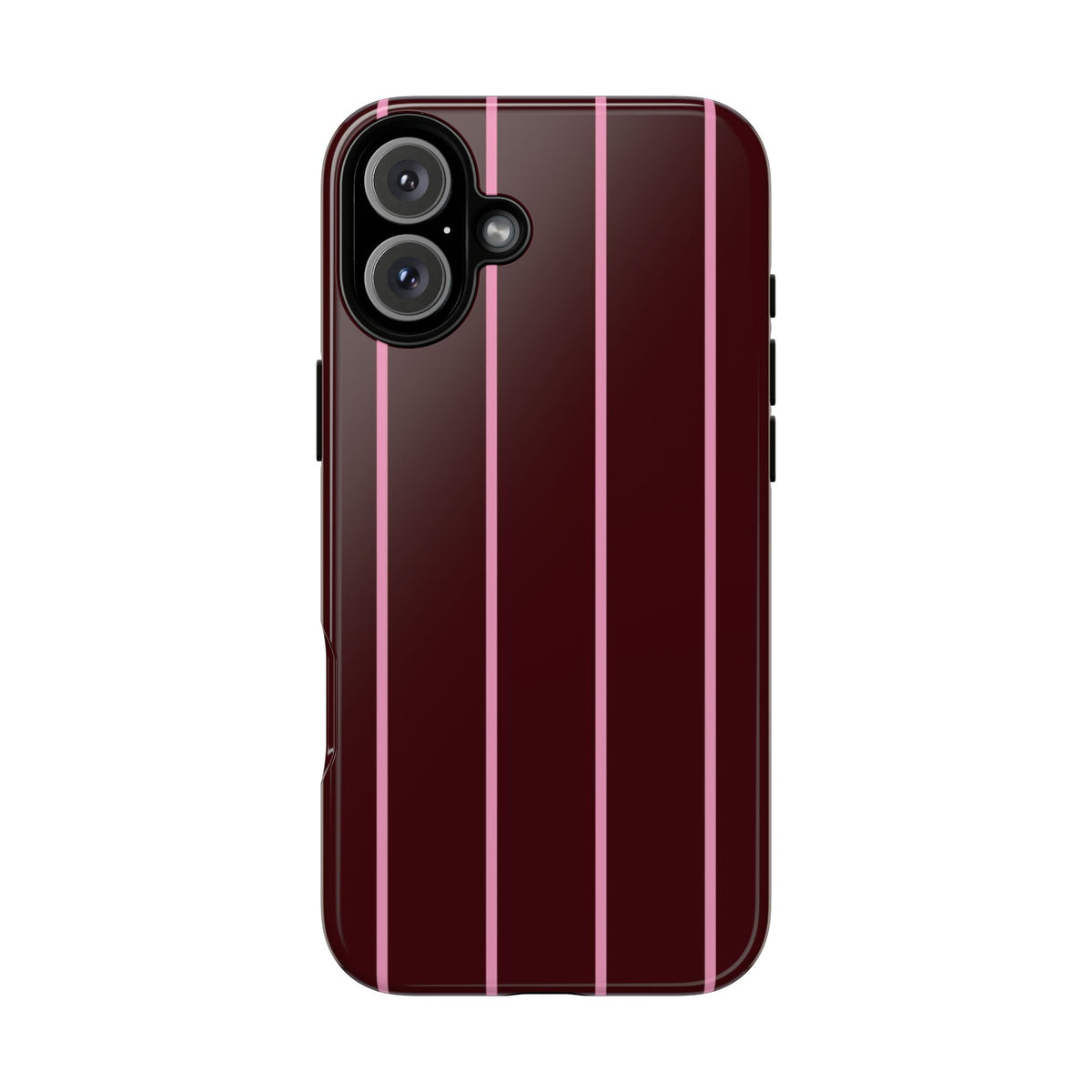 Striped Burgundy Phone Case
