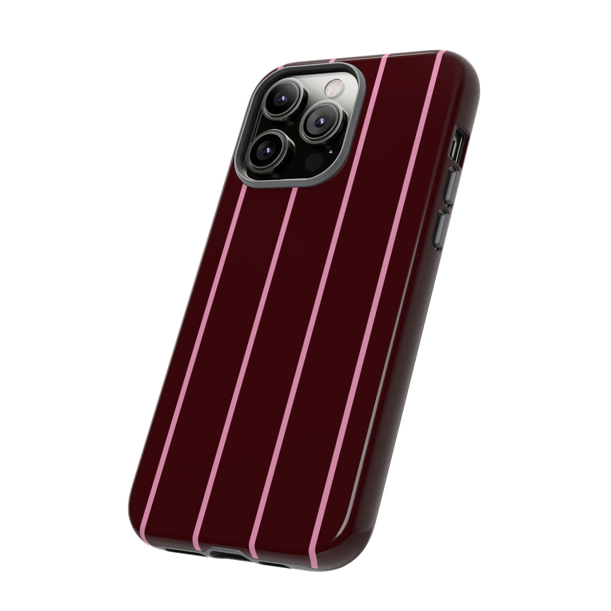 Striped Burgundy Phone Case
