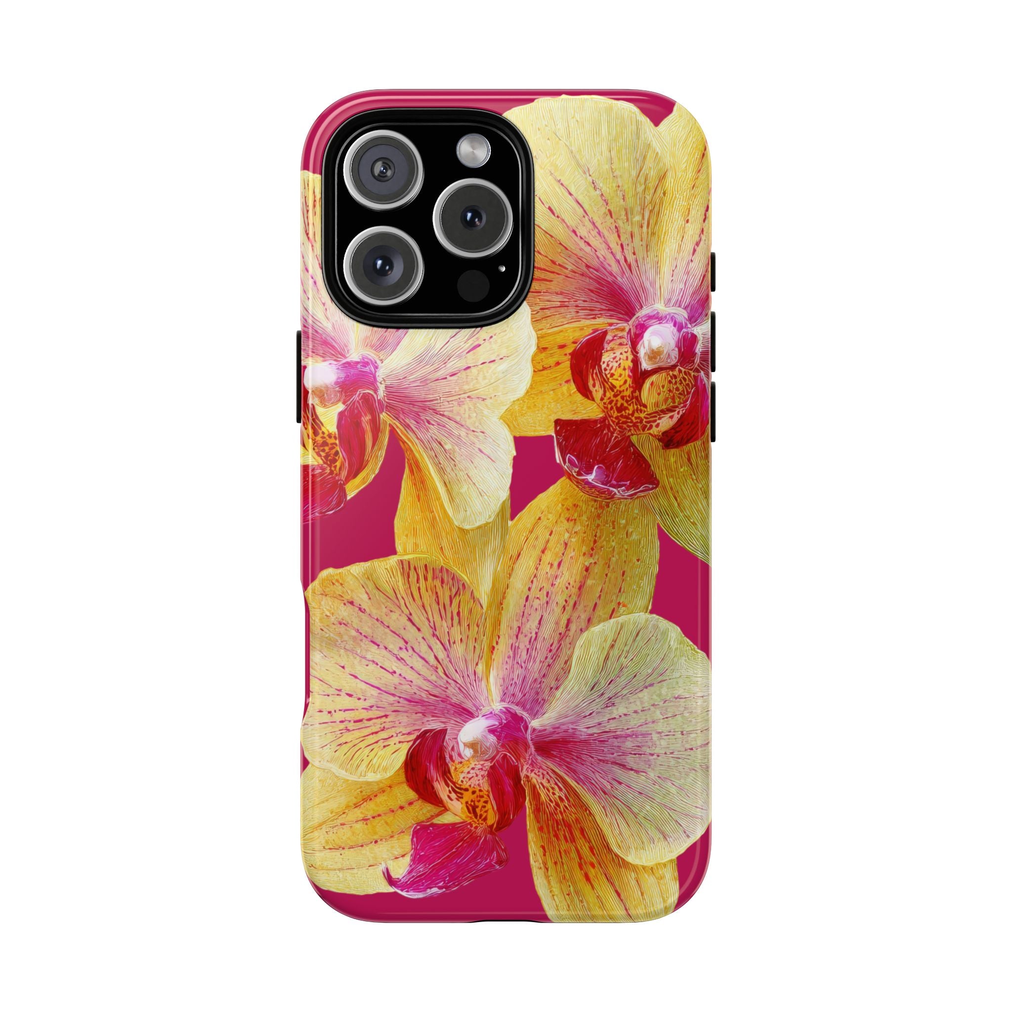 Yellow Pink Orchid Phone Case