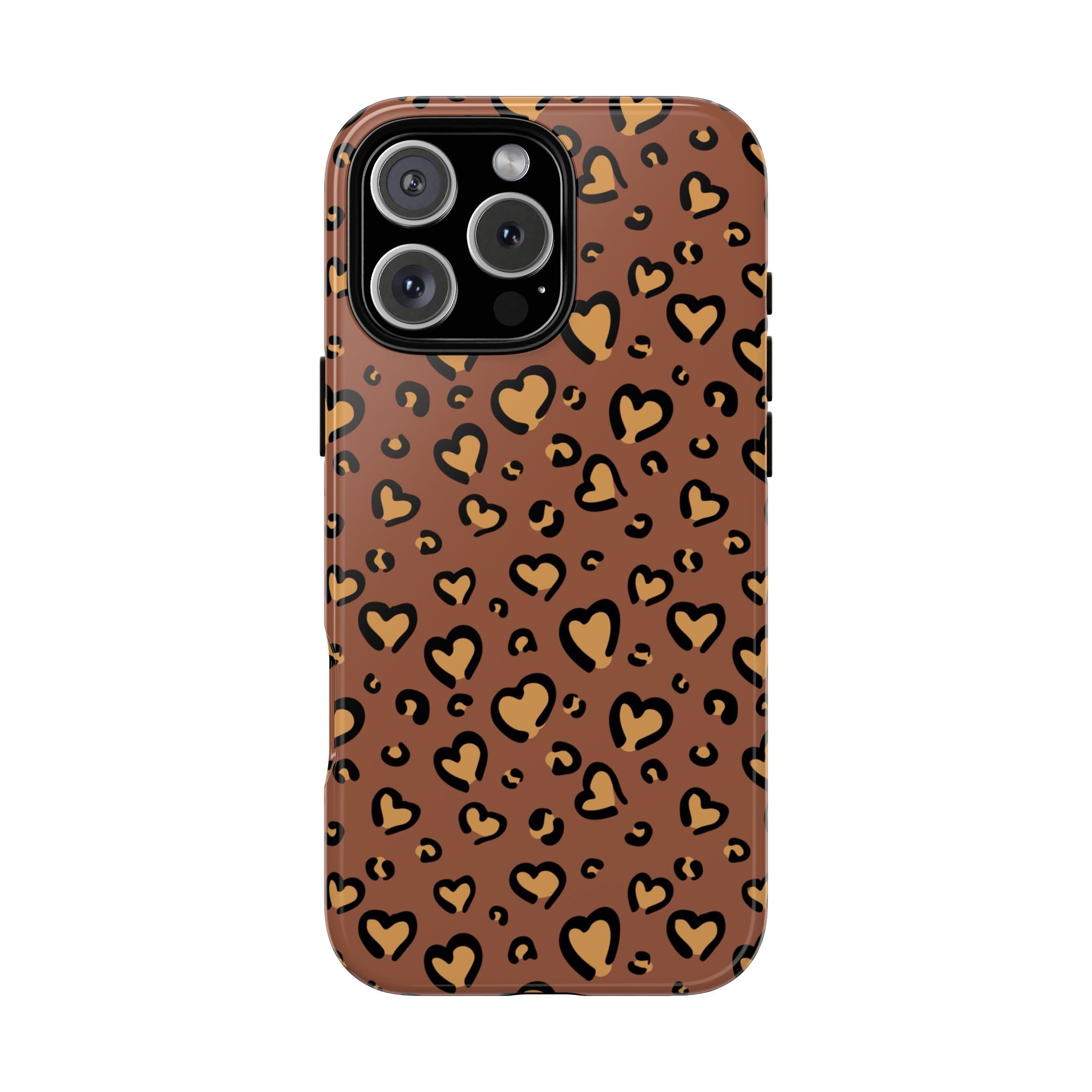 Leopard Heart Phone Case