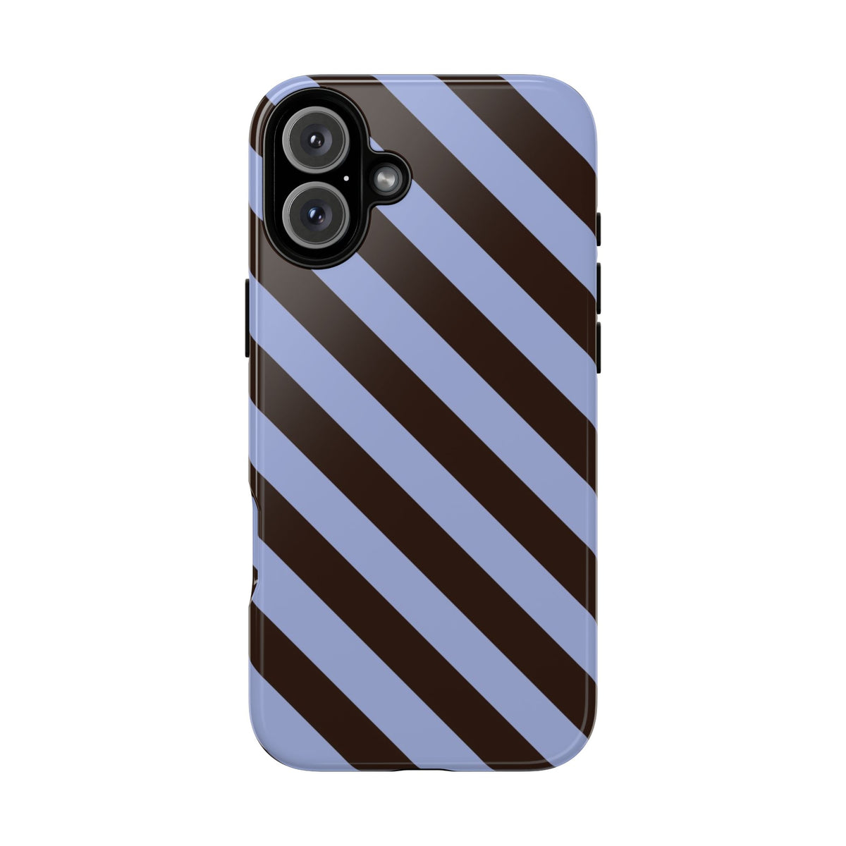 Blue and Black Striped Phone Case