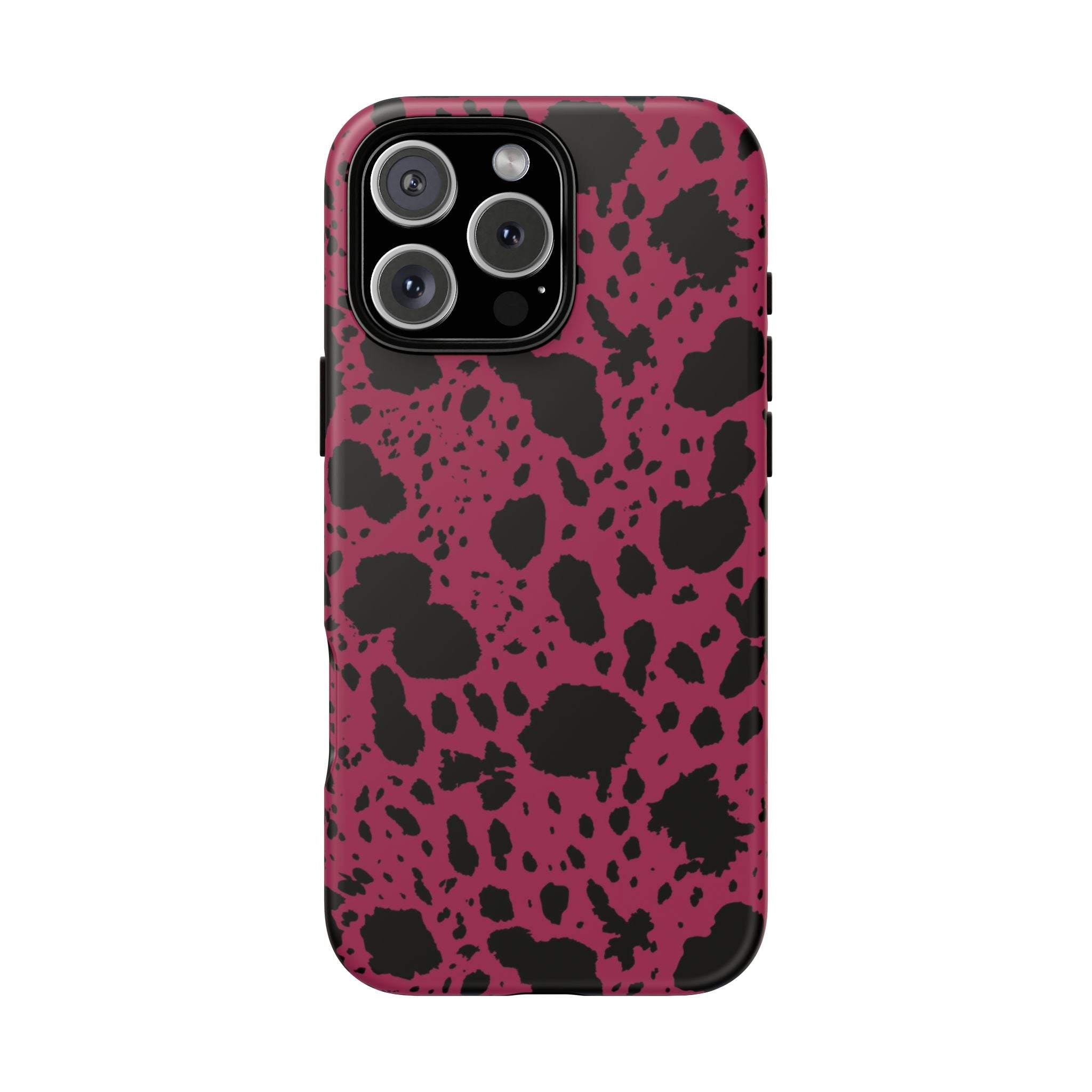 Pink Black Cow Print Phone Case m
