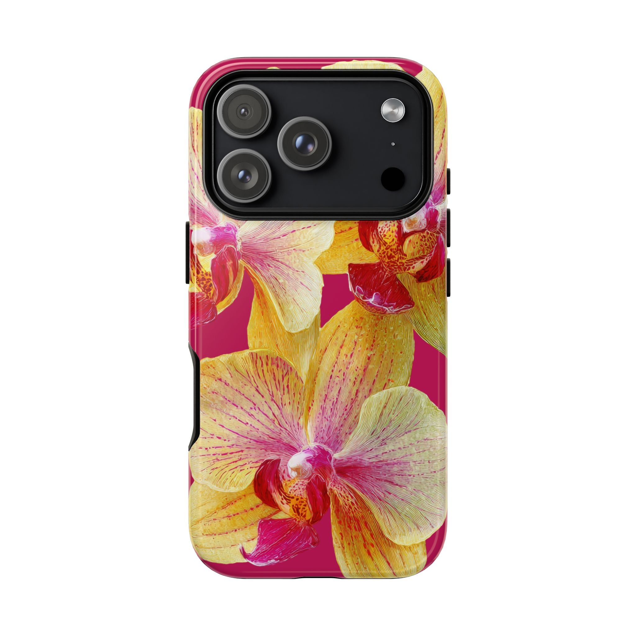 Yellow Pink Orchid Phone Case