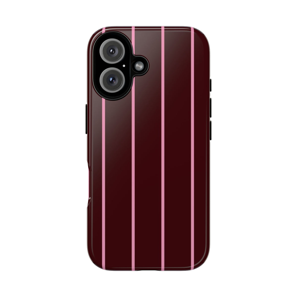 Striped Burgundy Phone Case