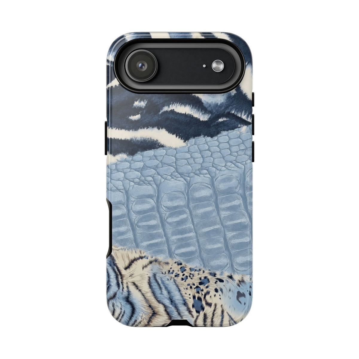 Blue Animal Print Phone Case