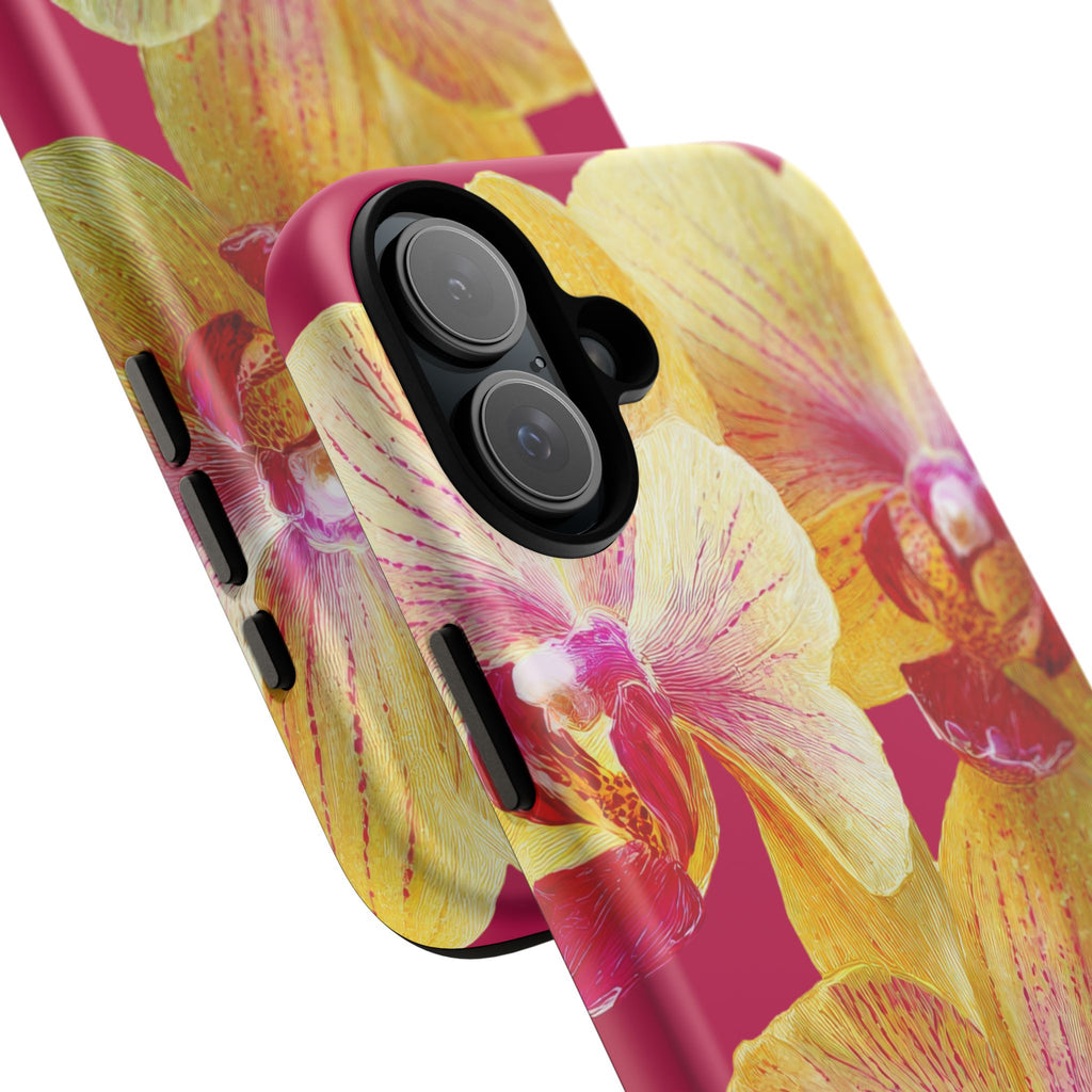 Yellow Pink Orchid Phone Case