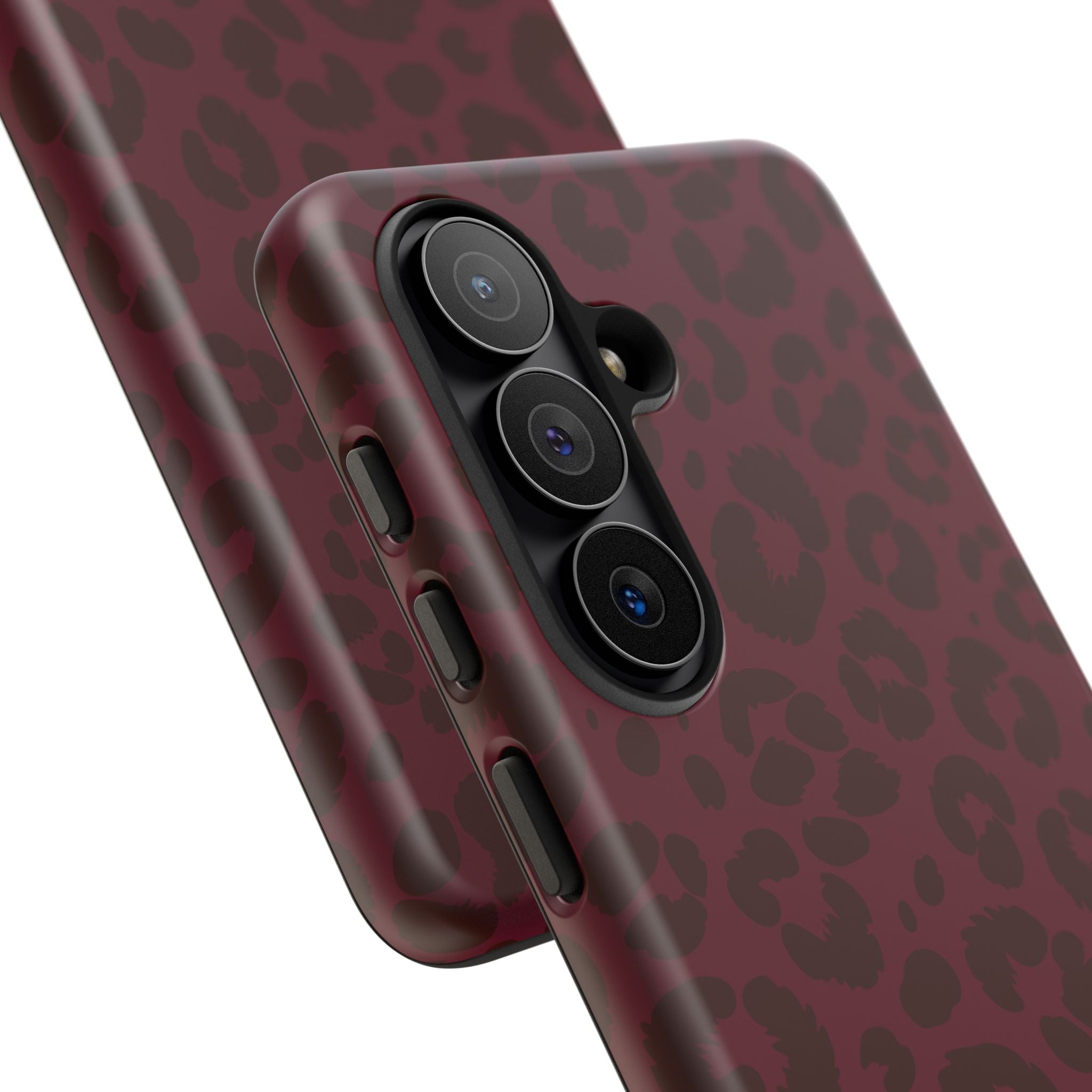 Burgundy Leopard Phone Case