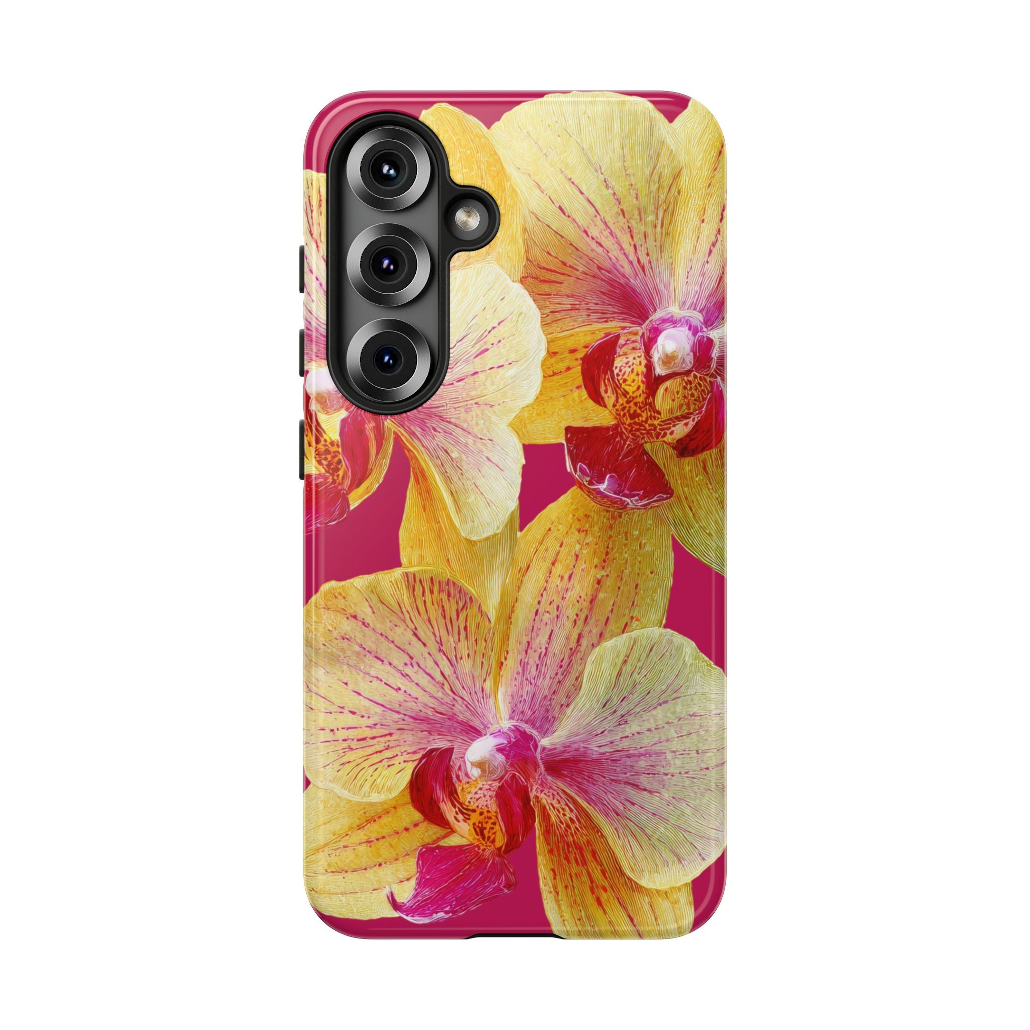 Yellow Pink Orchid Phone Case
