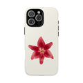 Red Star Lily floral Phone Case