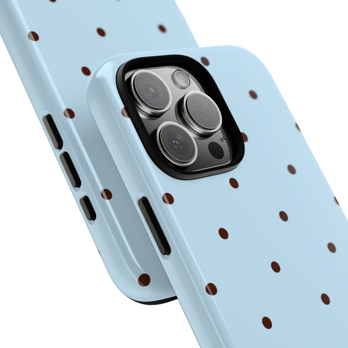 Blue & Brown Polka Dot Tough Phone Case