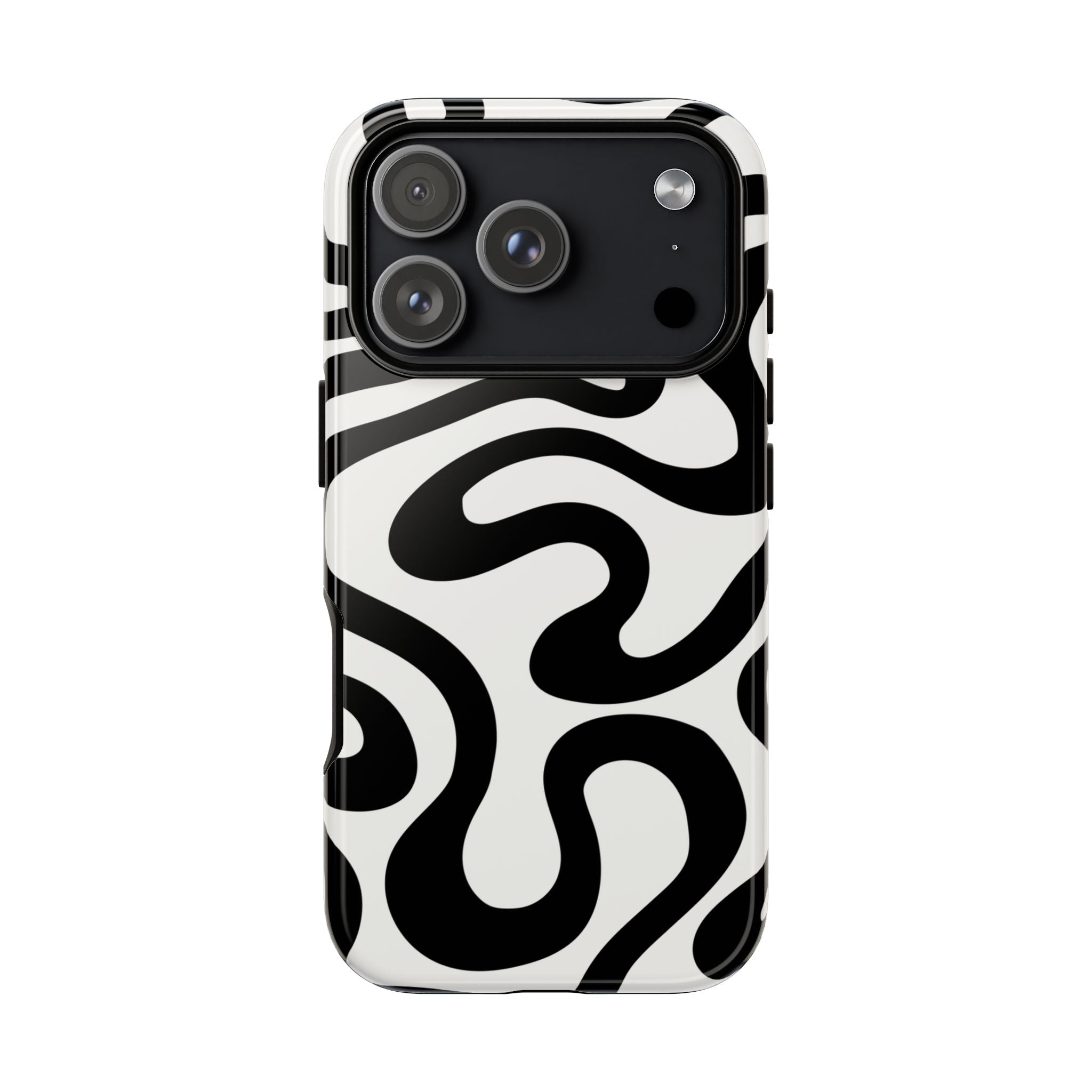 Black White Swirl Phone Case
