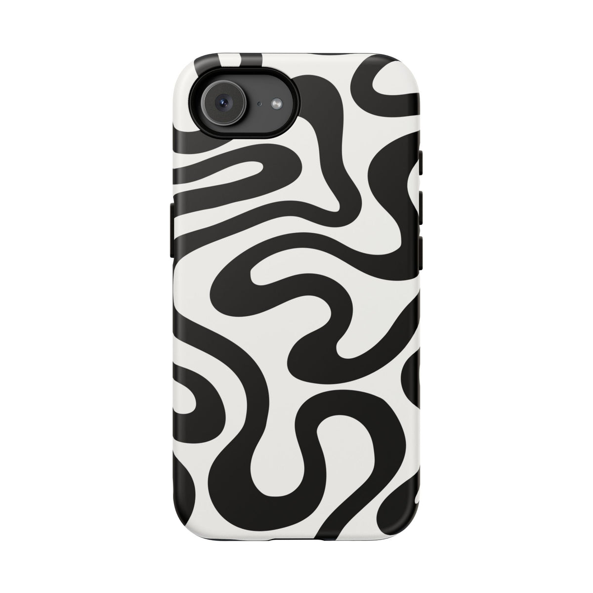 Black White Swirl Phone Case