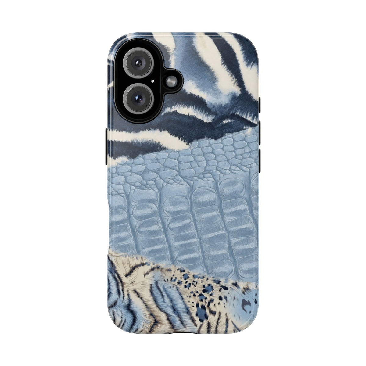 Blue Animal Print Phone Case