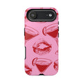 Red Lipstick Kiss & Martini Phone Case