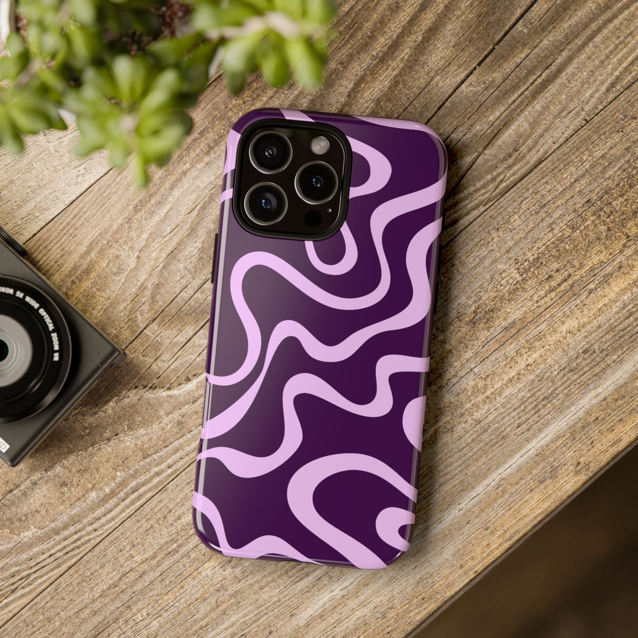 Purple Wavy Phone Case